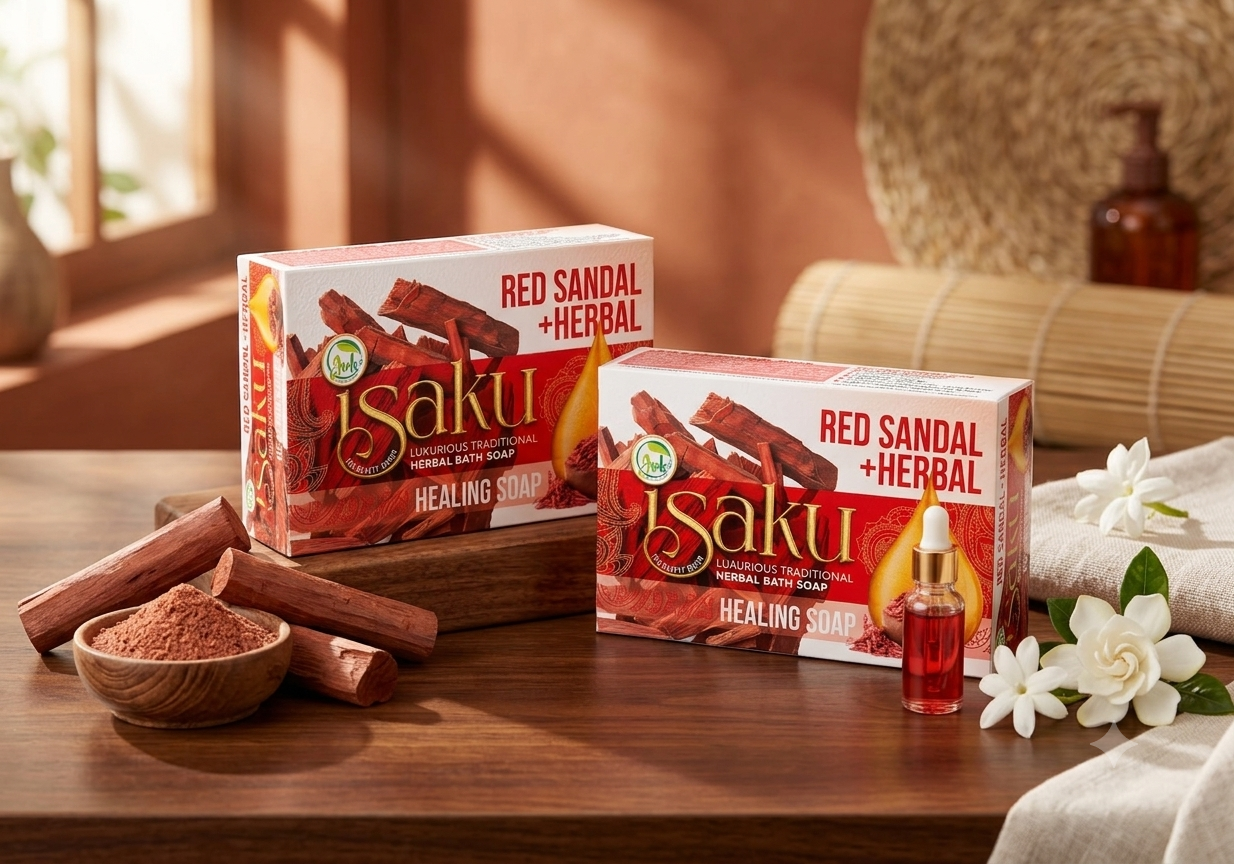 Isakure Red Sandal + Herbal Soap