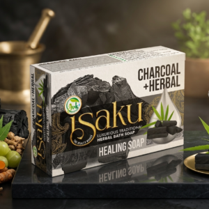 Isakure Charcoal + Herbal Soap