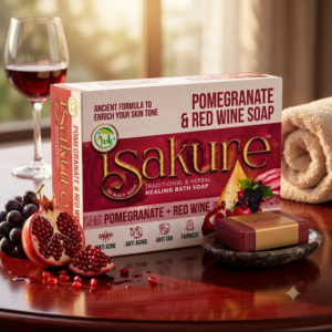 iSakure Pomegranate & Red Wine Soap