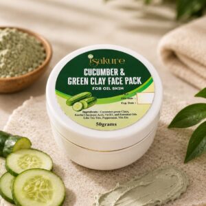 Isakure Cucumber & Green Clay Face Pack