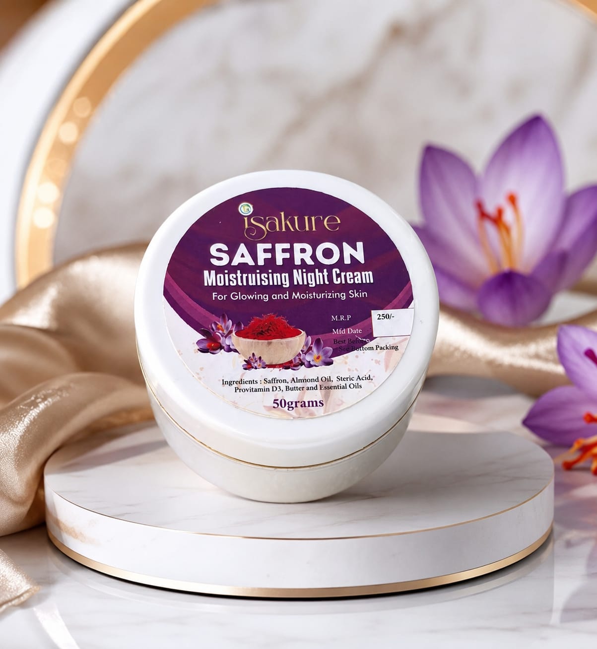 Isakure Saffron Moisturising Night Cream