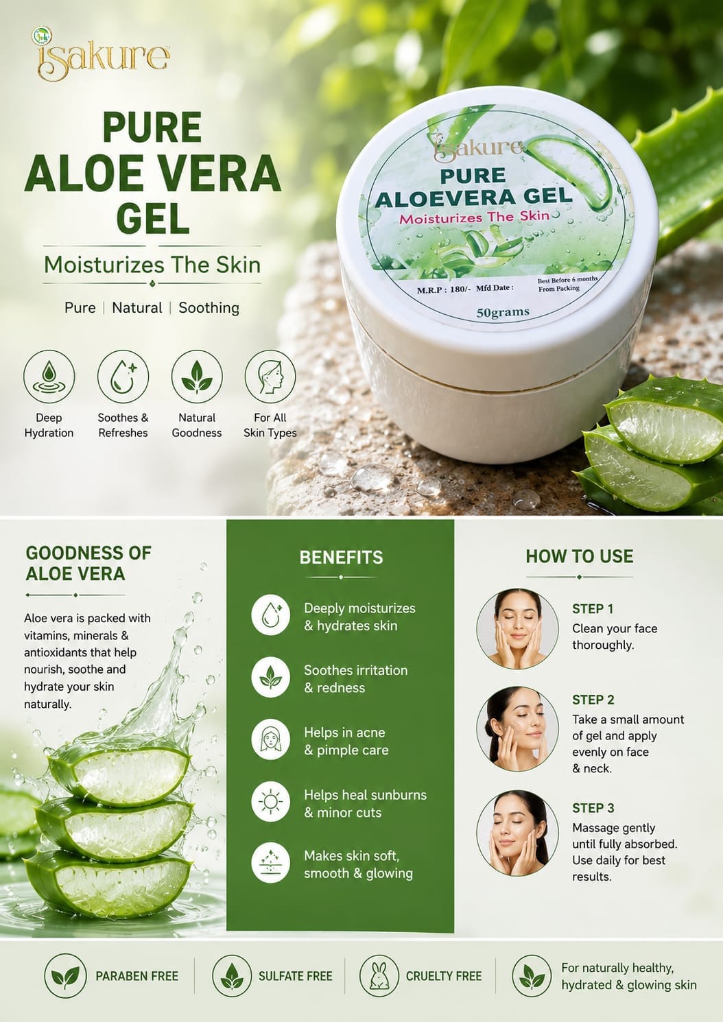 Isakure Pure Aloevera Gel