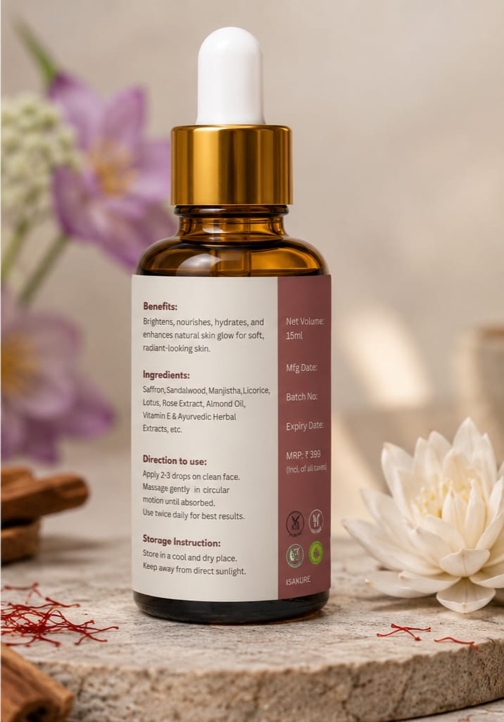 Isakure Kumkumadi Skin Brightening Serum