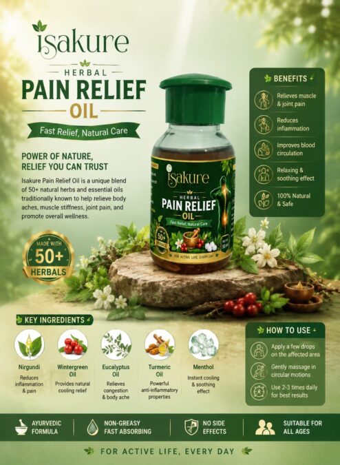 Isakure Herbal Pain Relief Oil - Image 2
